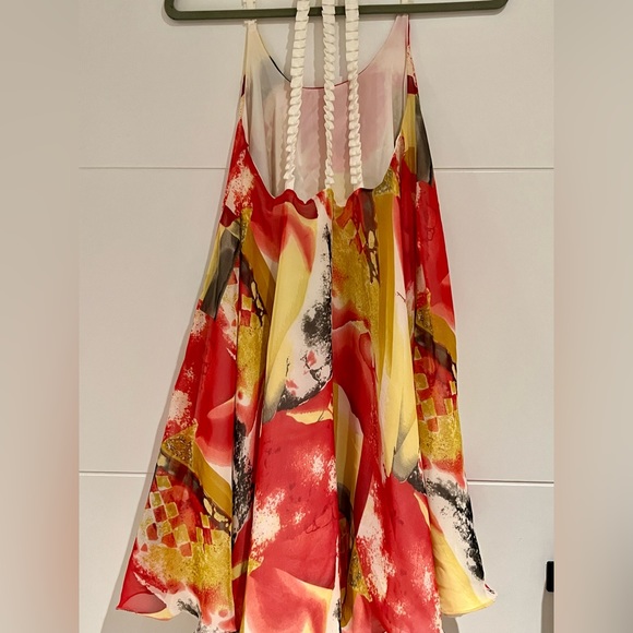 printed chiffon dress - Picture 2 of 2